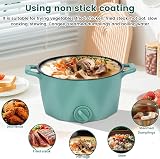 Electric Hot Pot 2L Stainless Steel Noodles Cooker w/ Steam Rack UK view 4