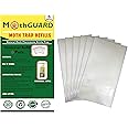 Moth Trap Hanger Box Refill – 6 Pheromone Enhanced Replacement Pack - Fits Inside MothPrevention and Other Moth Hanging Boxes - More Affordable Option