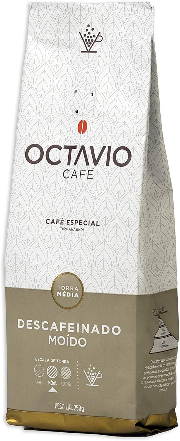  Café Torrado e Moído Descafeinado Tm Octavio Café 250g por Octavio Café