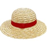 Straw Hat,Anime Costume Caps with String,Summer Beach Sun Hat for Men Women | Performance Animation Cosplay Hats for Halloween Party Pirate Costume Prop