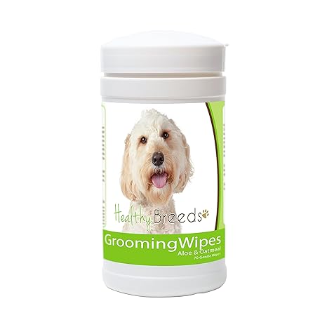 Healthy Breeds Dog Multipurpose Grooming Wipes With Aloe Oatmeal Over 200 Breeds 70 Wipes