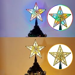 Twinkle Star Christmas Tree Lights with Star