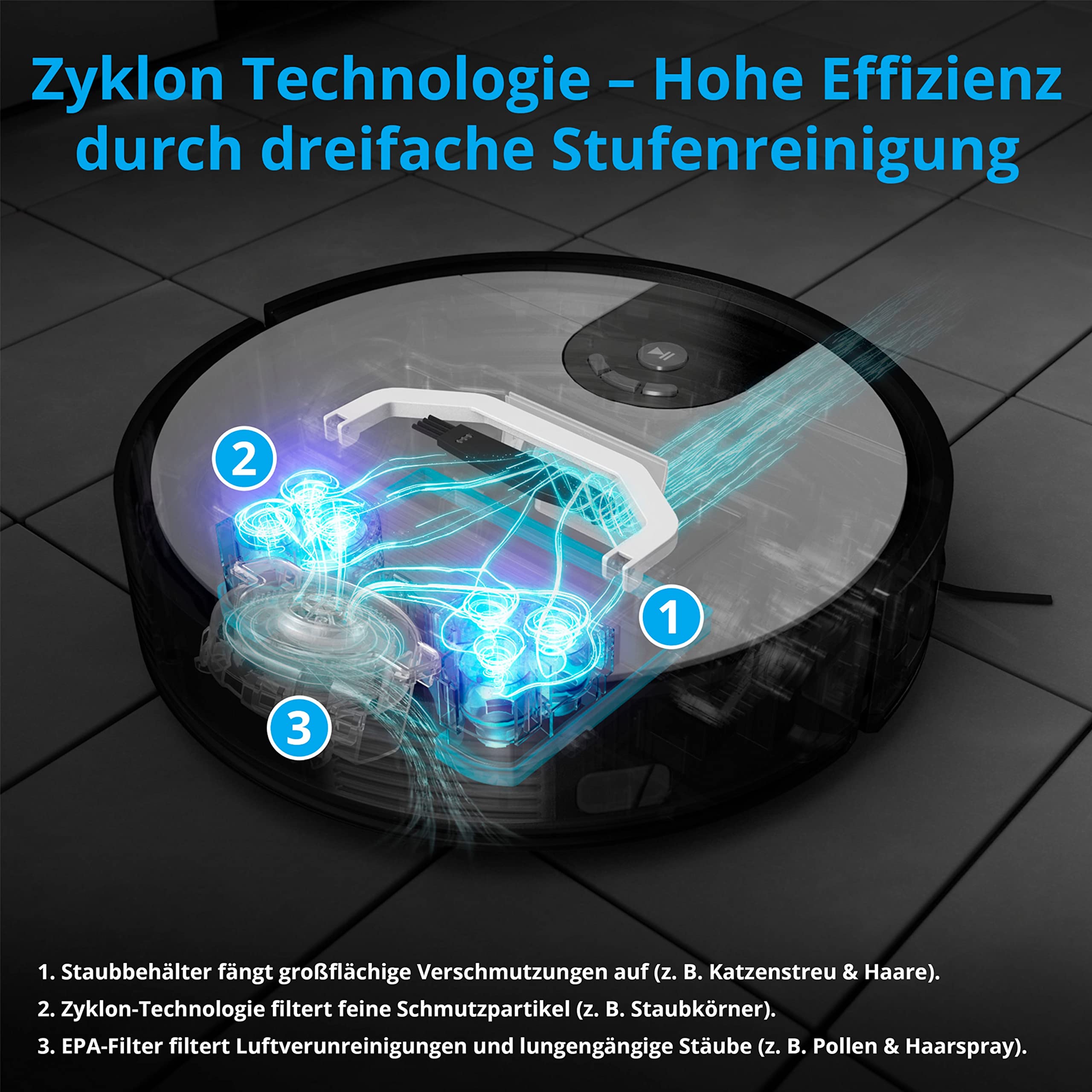Mua MEDION Robot Vacuum Cleaner with Wiping Function and Cyclone