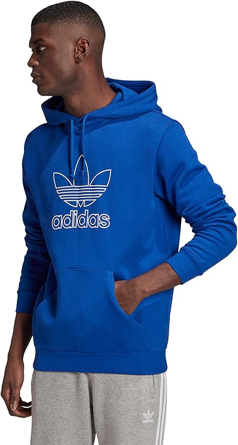 trefoil hoodie blue