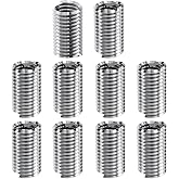 FOCMKEAS 10 Pcs Wire Thread Insert 5/16-18 UNC, 2.5D, 304 Stainless Steel | Helicoil Type Coiled Wire Thread Repair Insert, Corrosion Resistant Screw Sleeve Kit for Auto Industrial Engine Repair