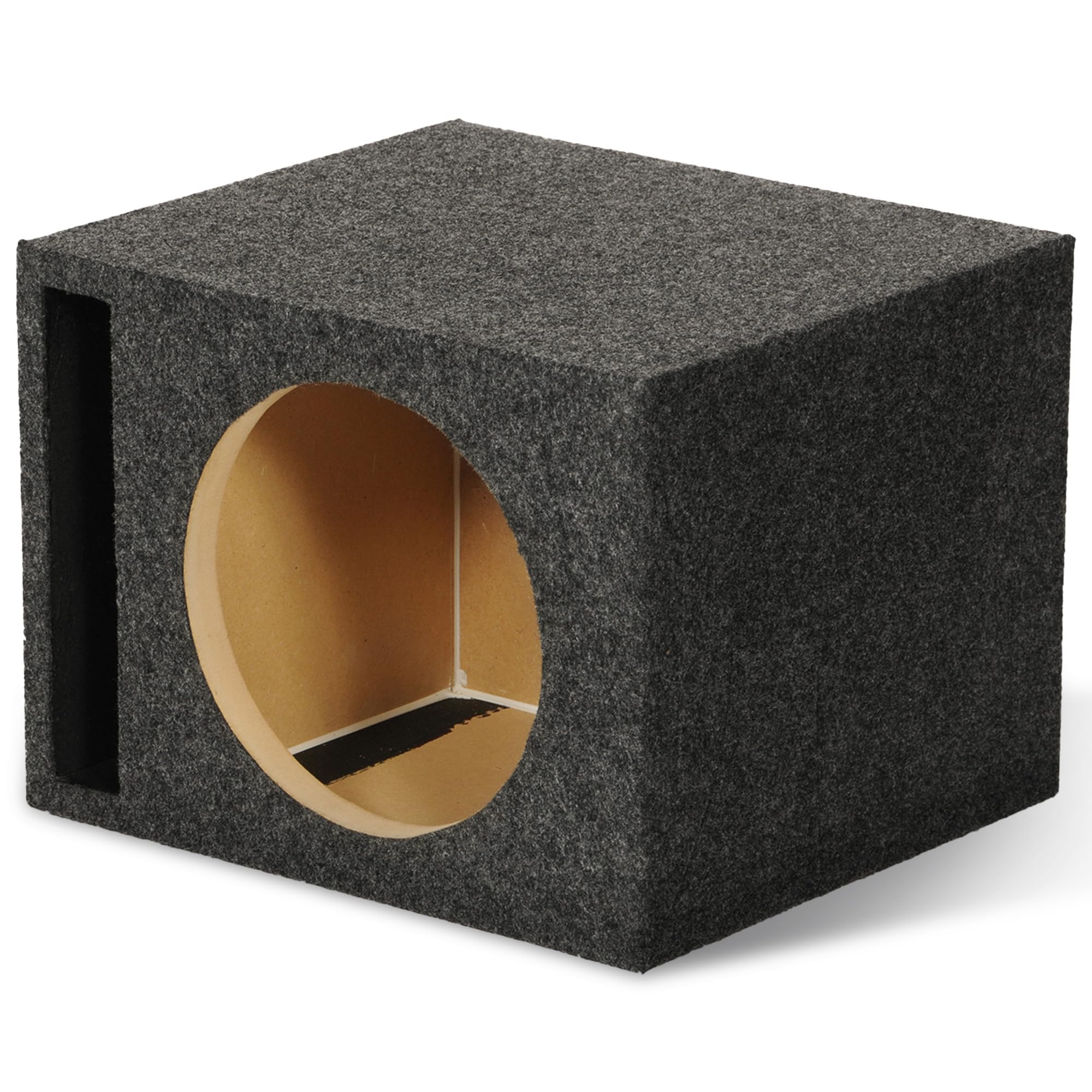 QPower Single Car Audio Subwoofer Box with