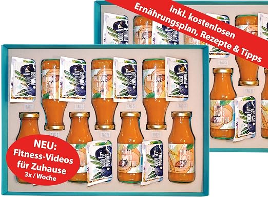Abnehmen Diat Box 2 Wochen 100 Vegan 4 Produkte Tag