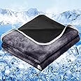 inhand Cooling Blanket Twin Size (60"x80"), Cooling Blankets for Hot Sleepers, Absorbs Heat to Keep Adults Cool for Summer Nights Sweats, Thin Cold Lightweight Blanket for Couch Bed, All Season Use