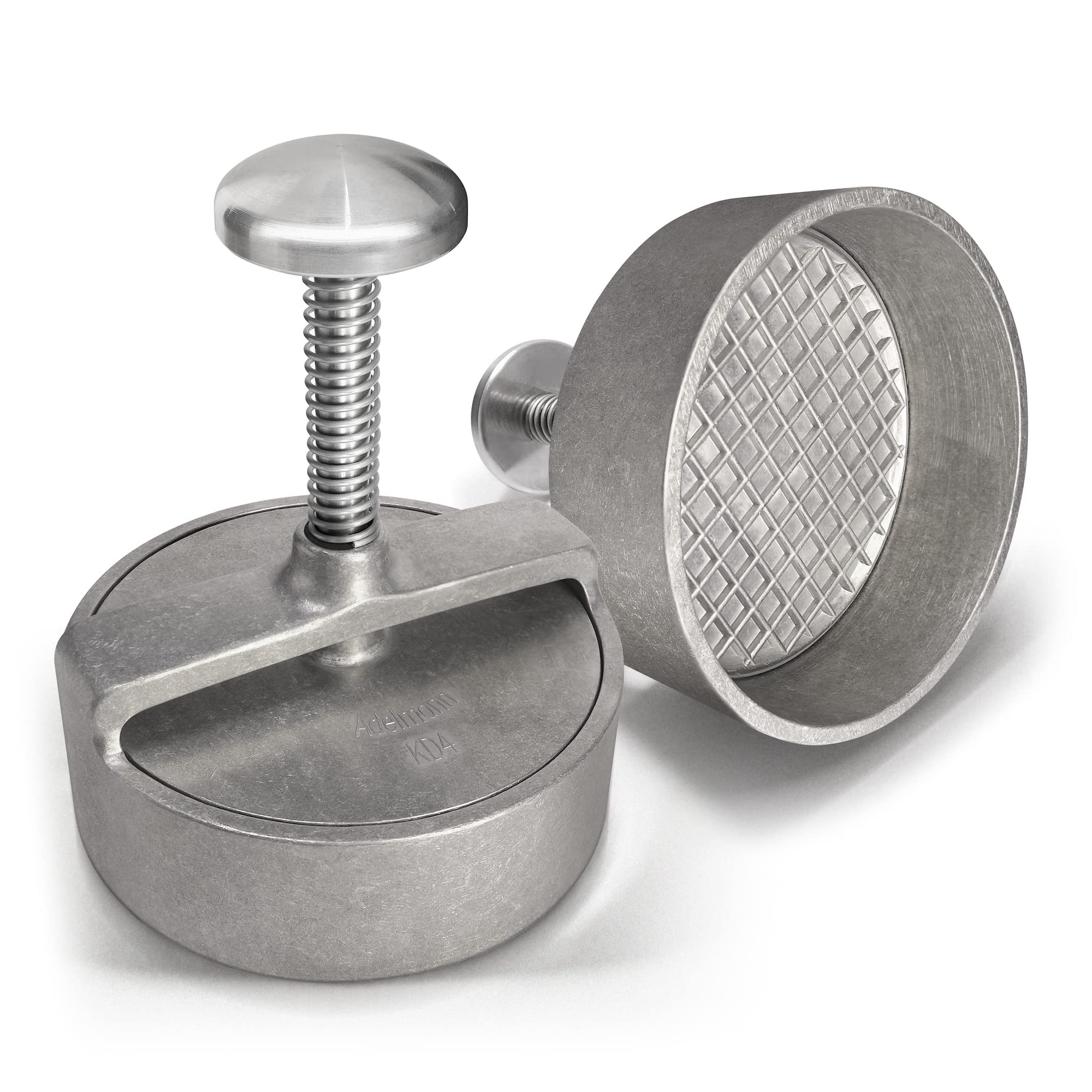 ADELMANN EDELSTAHLTECHNIK professional XL Burger Press | non-stick coating | 4.9 Inch Hamburger Patty Maker | for perfect Patties