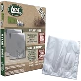 LEM Products MaxVac Pro Mylar Vacuum Sealer Bags, 8" x 10", 50 Count | BPA-Free Food Storage Bags for Dry Goods, Great for Long-Term Food Storage, Foil Protects Against Moisture, Light, Debris