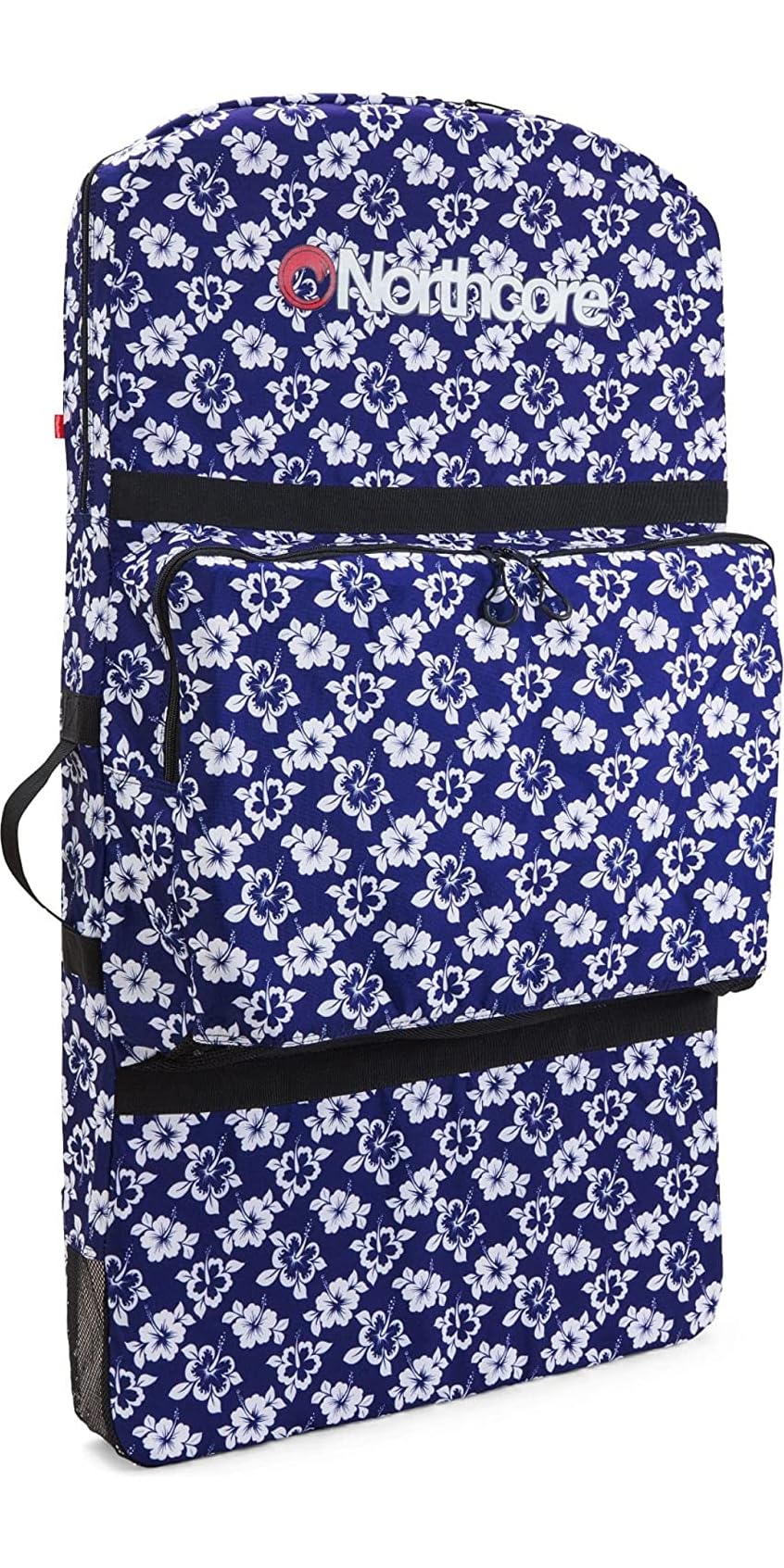 Northcore Surfing and Watersports Accessories - Bodyboard Bag - Hibiscus - Padded adjustable backpack straps