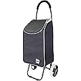dbest products Trolley Dolly Sport Foldable Shopping cart for Groceries with Wheels and Removable Bag and Rolling Personal Handtruck Carrito de Compras con Ruedas, Black