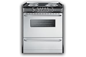 SUMMIT APPLIANCE Summit 30” Electric Range, 220V Electric Coil Burners, 3.7 cu.ft. Oven, ADA Complaint, Stainless Steel- TEM210BRWY
