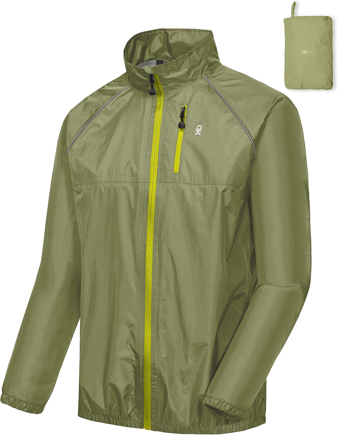 Little Donkey Andy Men's Waterproof Cycling Bike Jacket, Running Golf Rain Jacket, Windbreaker, Ultralight, Packable: Clothing