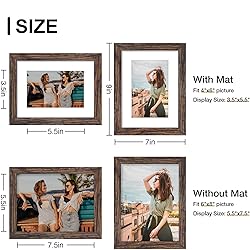 Vittanly 6x8 Picture Frame, Display Pictures 4x6