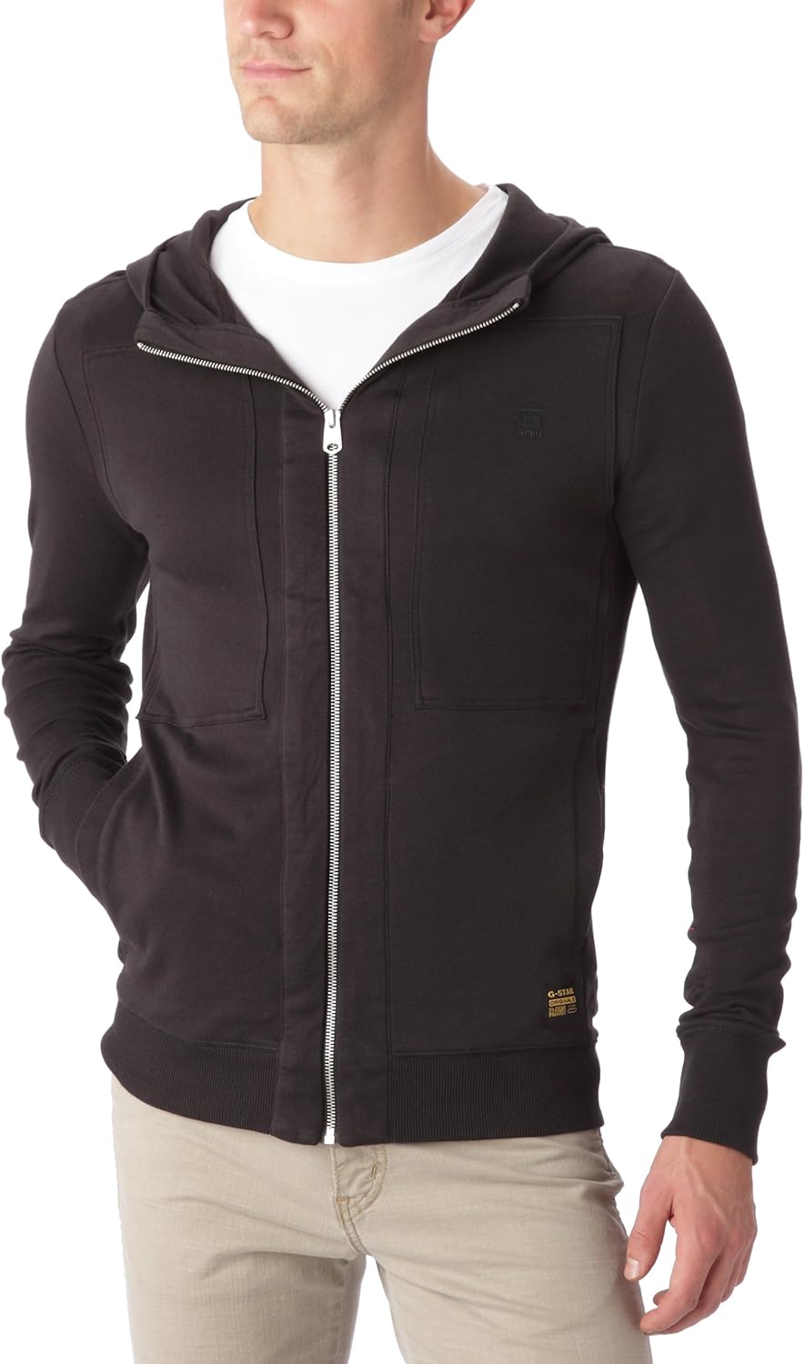 grey hooded star cardigan