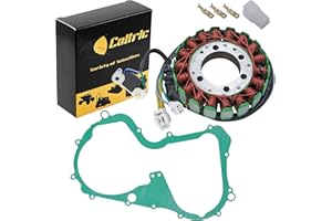 Caltric Stator and Gasket Compatible with Suzuki LTF300F King Quad 300 4Wd 1999 2000 2001 2002
