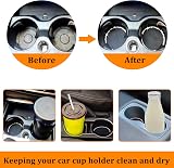 Dermasy Cute Car Cup Coaster 2PCS 2.75 inch Silicone Anti Slip Bling Rhinestone view 3