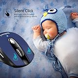 LeadsaiL Wireless Mouse Silent 6 Buttons 1600DPI 3 DPI Levels Windows Mac USB view 2