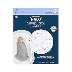 HALO 100% Cotton Sleepsack Swaddle, 3-Way