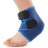 BraceUP Kids Ankle Brace – Youth Sports Support for Boys & Girls, Adjustable Foot Stabilizer for Sprains, Injuries & Active Play for Daily Wear (XS 3'3"-4'1" ft)