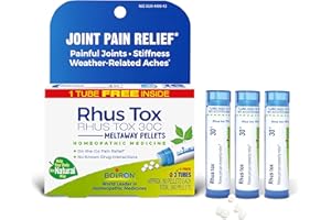 Boiron Rhus Tox 30C Homeopathic Medicine for Relief from Joint Pain, Muscle Aches, Swollen or Stiff Joints, and Weather Related Aches - 3 Count (240 Pellets)
