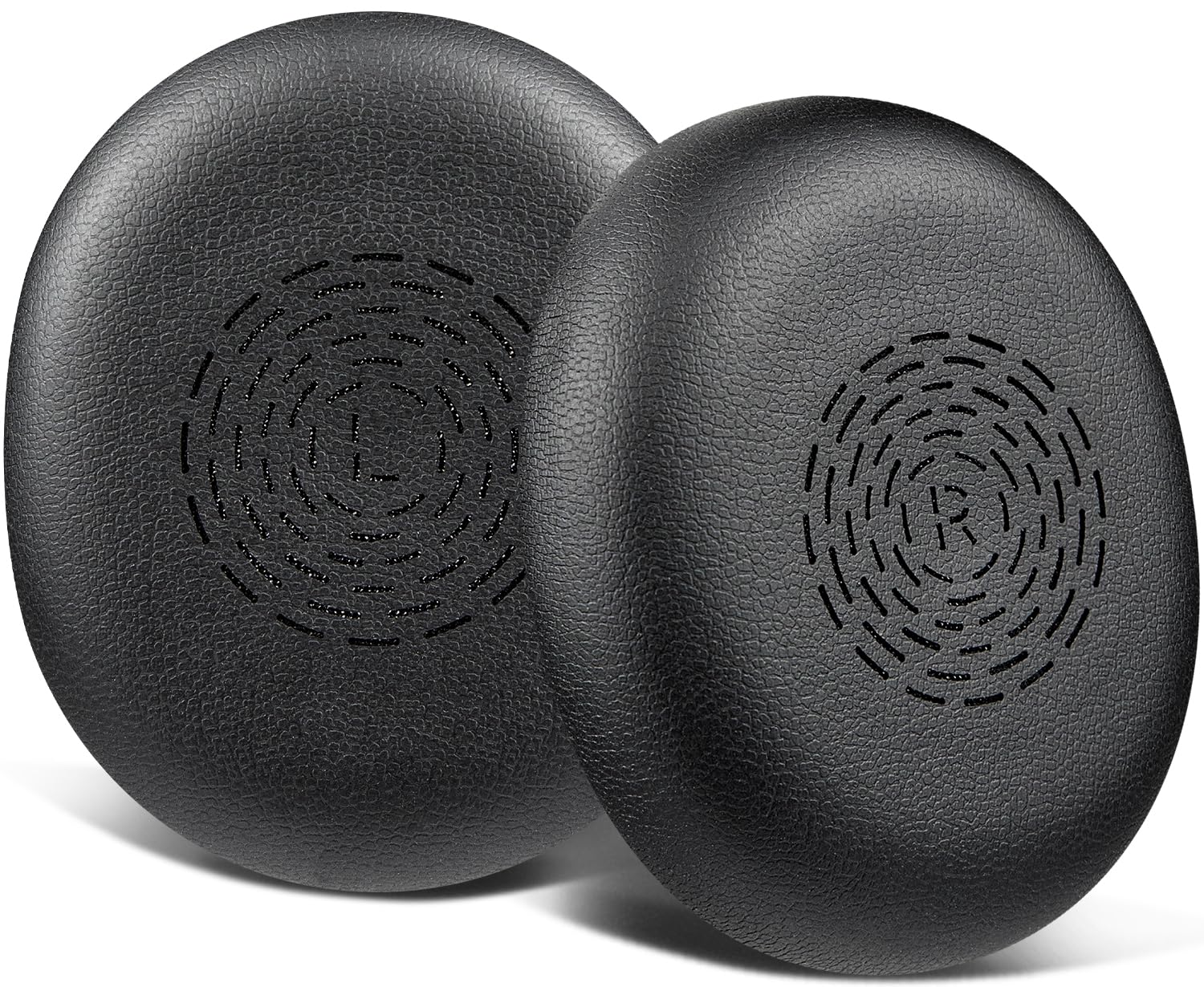 SOULWIT Earpads Replacement for Jabra Evolve2 65 Flex(Do Not Fit Other Headphones) Headset, Ear Pads Cushions with Softer Protein Leather - Black