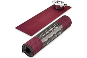 TRIVETRUNNER -ANNA STAY Anna Stay Table Runners - Trivet & Table Runner, Handles Heat Up to 300F, Anti Slip, Hand Washable, Great for Hot Dishes and Pots, Great as Dresser Decor & Table Decor, Burgundy Table Runner