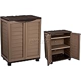 Palm Springs 95cm 3ft Lockable Compact Garden Cabinet Amazon Co