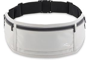 VODOZAVA Running Belt, Belt Bag for Women, Phone Holder for Running, Reflective Belt Pouch for Running,Workout Hiking Waist Bag Adjustiable Waist Sizes(19"-55")