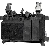 OneTigris Triple Mag Pouch with Utility Pouch Tactical Placard | For M4 Magazines &amp; Pistol Magazines