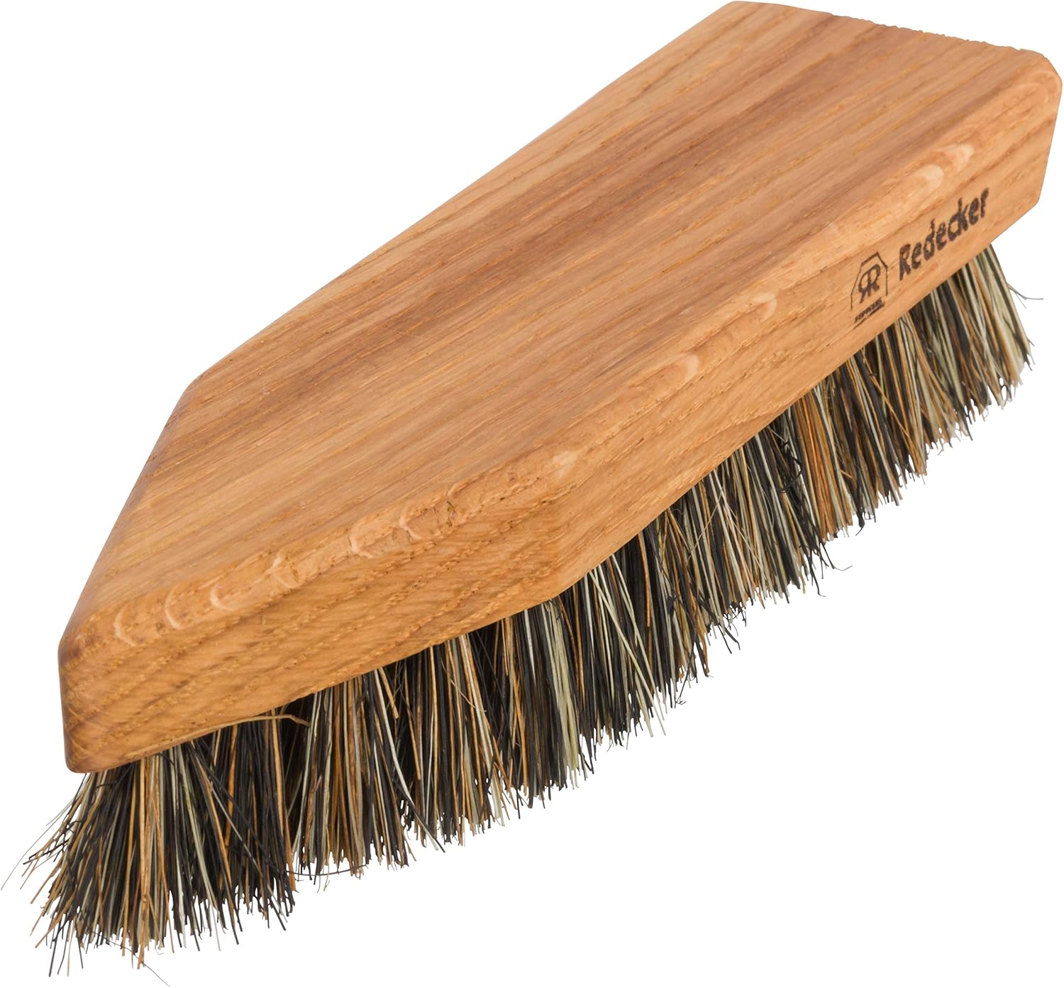 7-1//2-Inches Redecker Coconut and Tampico Fiber Shoe Dirt Brush with Oiled Oakwood Handle