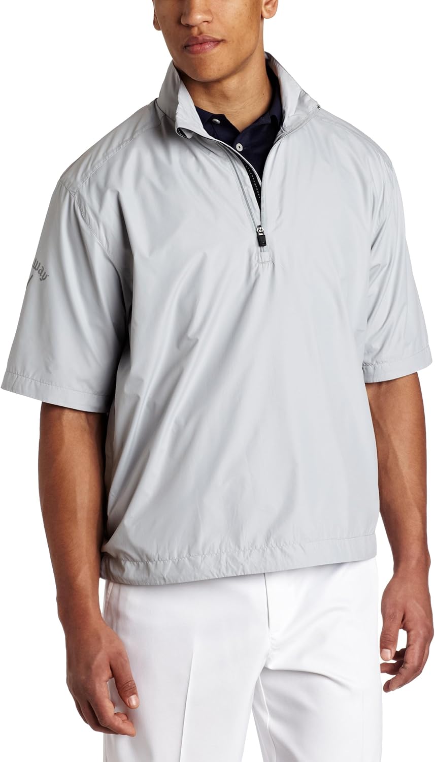 Callaway Golf Men's Short Sleeve Wind Shirt (Highrise, Small) Amazon