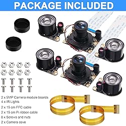 Weewooday 2 Sets for Camera 1080P Webcam 5MP OV5647