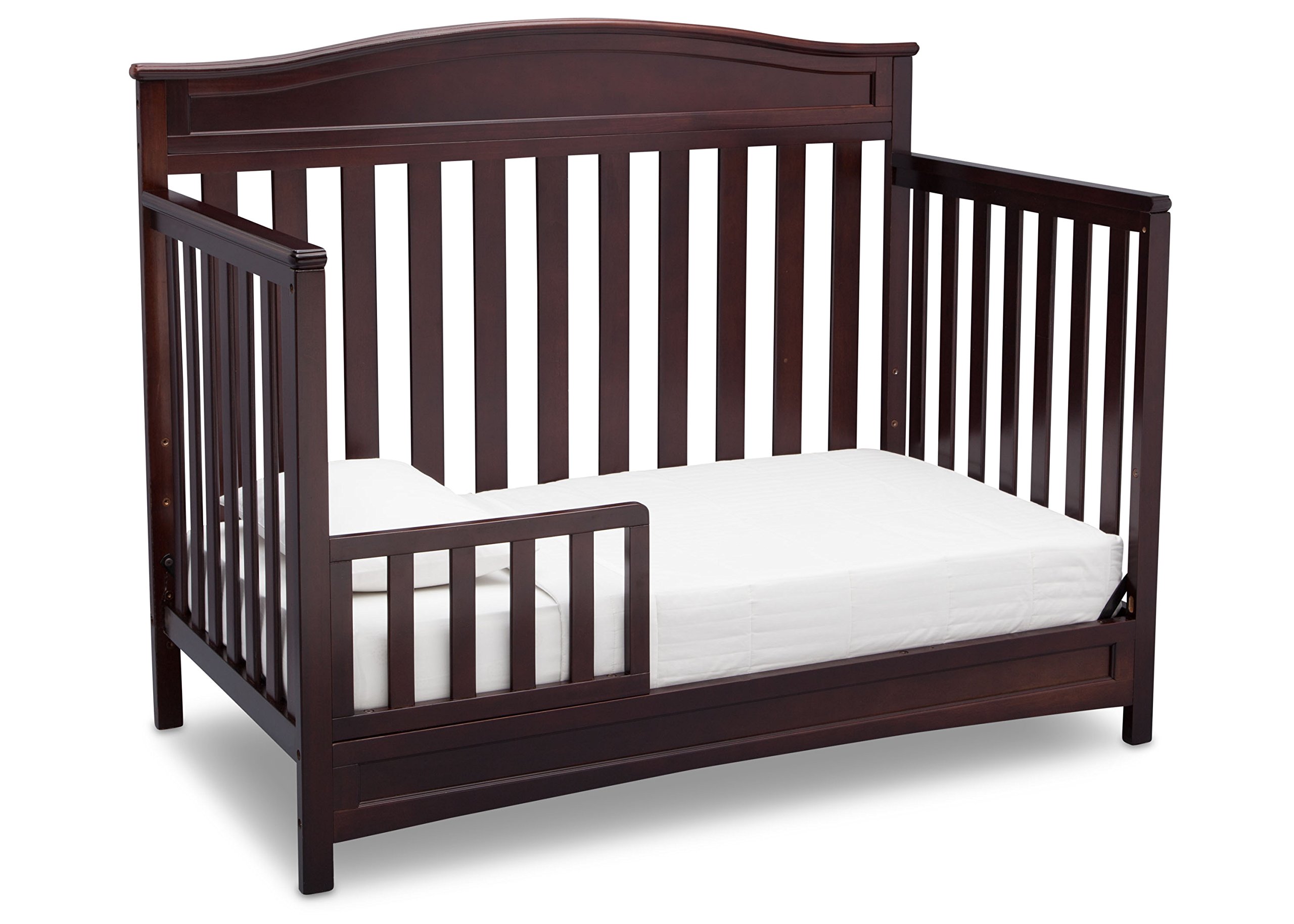 Delta Children Emery 4-in-1 Convertible Baby Crib, Dark Chocolate