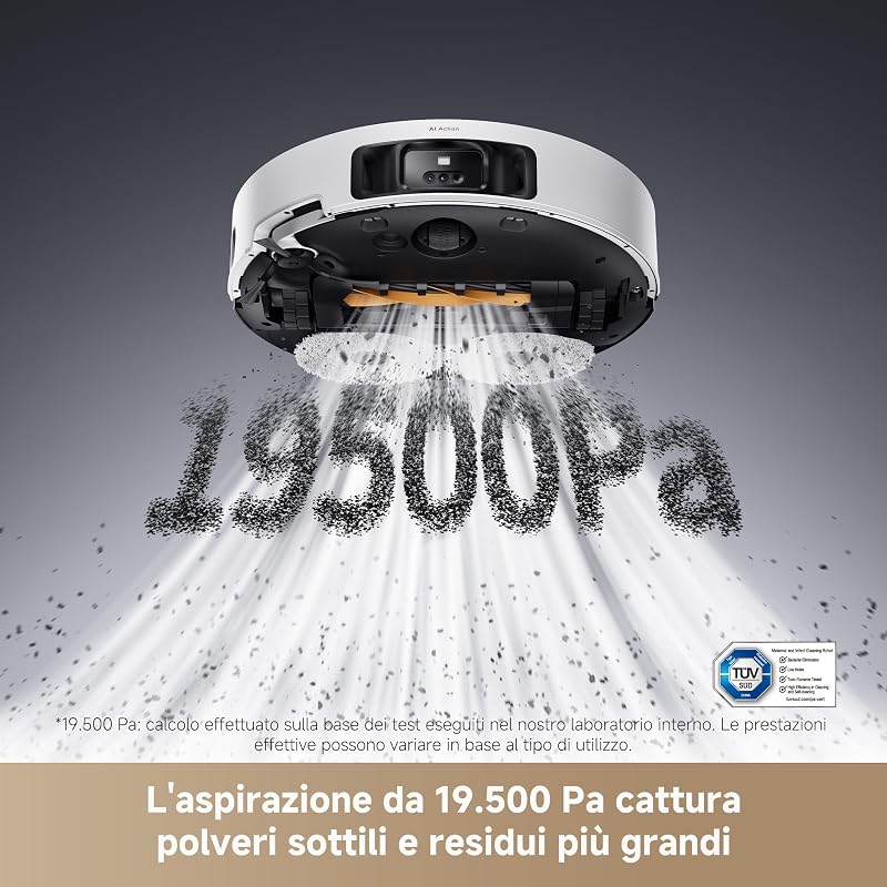 DREAME L50 Pro Ultra Robot Aspirapolvere Lavapavimenti 8,95 cm, 19.500 Pa