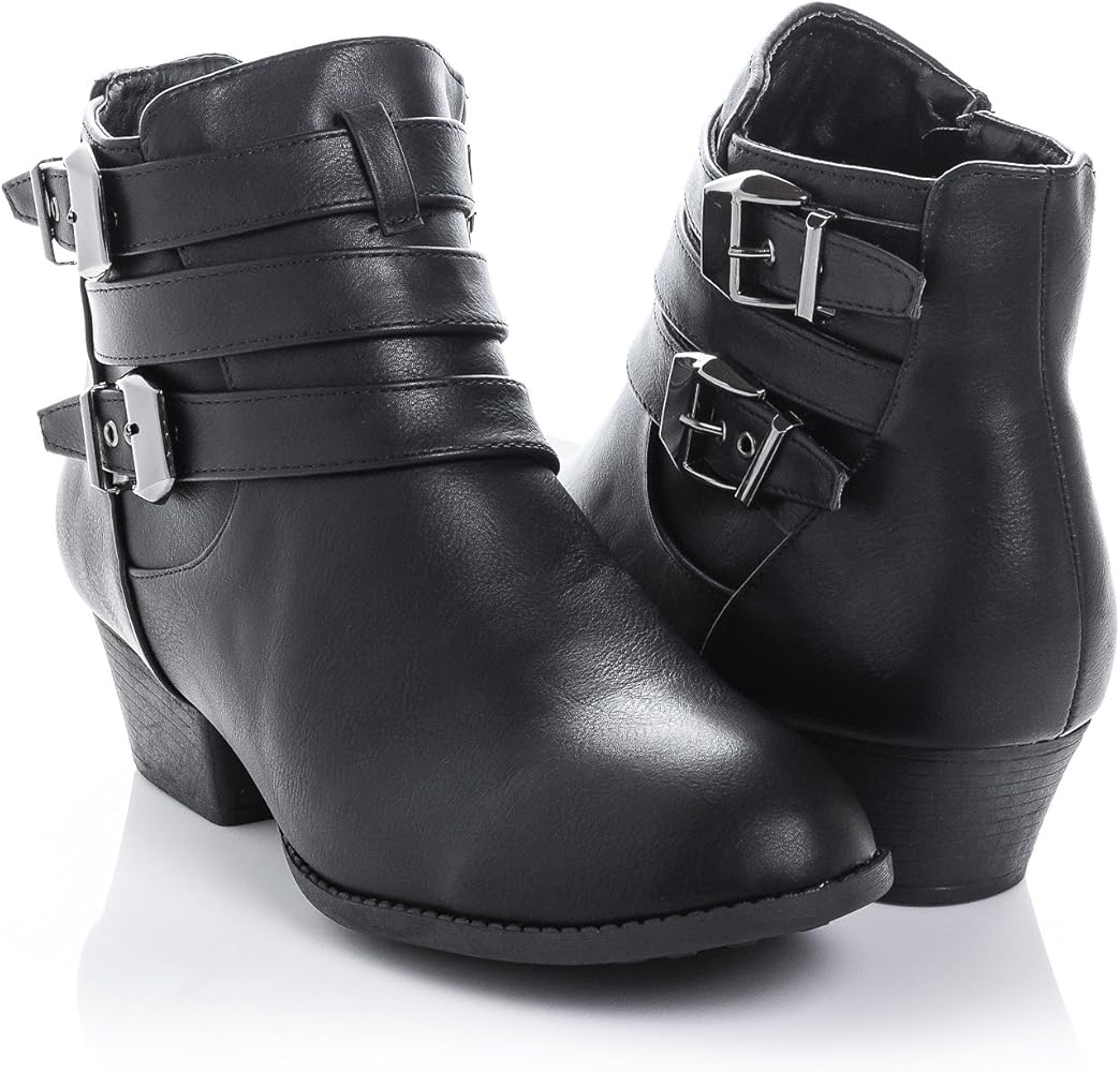 amazon black ankle booties