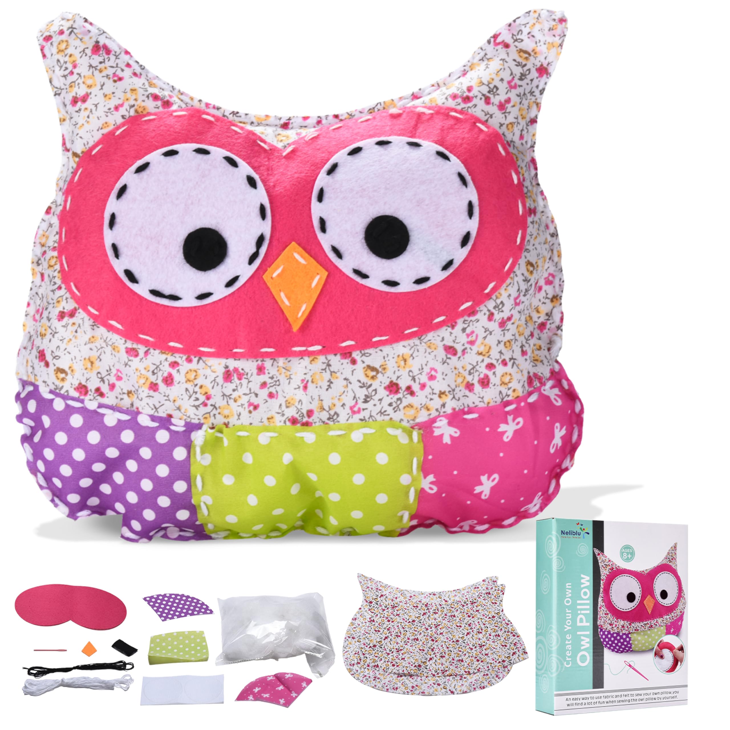 LittleLife Cuscino Da Viaggio Per Bambini Animal Snooze - Gufo - Con Chiusura Magnetica