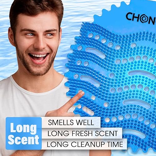 36 Pack Urinal Screen Deodorizer Pads - Scented Anti-Splash Mats For Restrooms (Ocean Breeze, Lemon, Orange)