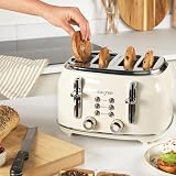 Salter Retro Kettle & Toaster Set Cream 1.7L 4-Slice 3kW COMBO-9352 view 9