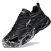 JJMIMAIFJ Non Slip Work Shoes for Men Women Waterproof Sneakers Men Comfortable Restaurant Chef Shoes Slip Resistant Shoes for Men Breathable Walking Sneakers for Daily Use Black