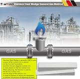 WEDO Stainless Steel Flange Wedge 6x13x80mm Pipefitting Welding Tool Rust-proof view 5