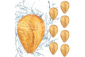 JAHY2TECH 8 Pack Fake Wasp Nest Decoy Outdoor Waterproof Fake Hornets Nest, Hanging Fabric Wasp Nest Decoy for Indoor and Outdoor, Home and Garden (Size 11 x 8.66 in)