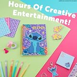 Disney Stitch DIY Journal Kit A5 Notebook Stickers Pens Arts Crafts view 5