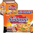 Singaporean Spicy Laksa Noodles (Pack of 40) — Creamy Coconut & Spicy Chili Instant Noodles — Mi Sedaap Halal Certified