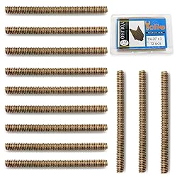 12pcs Color Zinc Fully All Threaded Rod Carbon