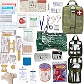 Universal IFAK Trauma First Aid Kit Molle Pouches Emergency Survival Kit Suitable for Home, car, Travel, Camping, Hiking, Sports, Outdoor Emergencies-Quick Response First Aid Essentials (Olive Green)