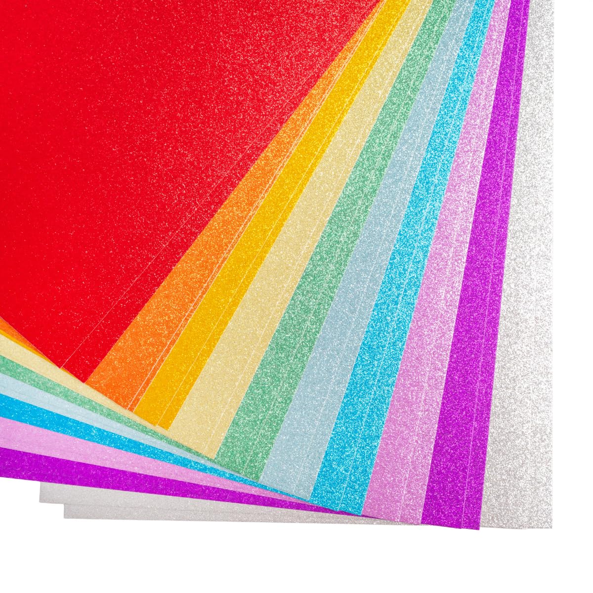 Hawksbill Glitter Card A4 – 20 Sheets Glitter Sheets for Crafts 250 GSM Non-Shed Perfect for DIY Die Cutting Crafts Card Making Scrapbook Decoration