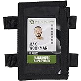 Ergodyne Squids 3387 Arm Band with Large ID/Badge Holder, Dual Straps, Zipper Closure