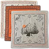 The Peacock Crew Premium Soft Cotton Bandanas Pack for Men and Women Paisley 22 x 22 inches